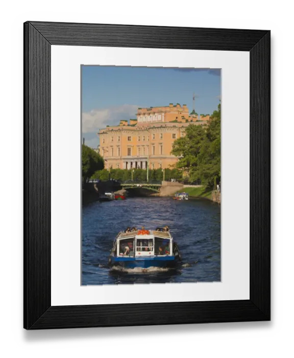 Framed Print : Russia, Saint Petersburg, Center, Mikhailovsky Castle on the Moyka River Framed Print : Russia, Saint Petersburg, Center, Mikhailovsky Castle on the Moyka River
