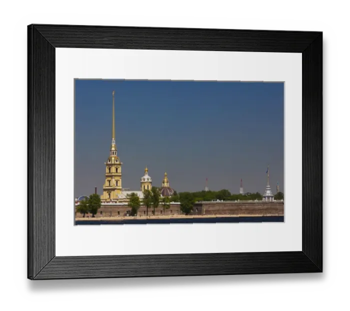 Framed Print : Russia, Saint Petersburg, Center, Neva River view of the Saints Peter and Paul Cathedral Framed Print : Russia, Saint Petersburg, Center, Neva River view of the Saints Peter and Paul Cathedral