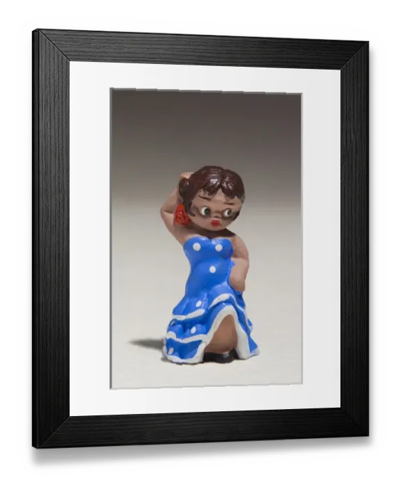 Framed Print : Spain, Madrid, souvenir miniature figurines of Spanish dancers Framed Print : Spain, Madrid, souvenir miniature figurines of Spanish dancers