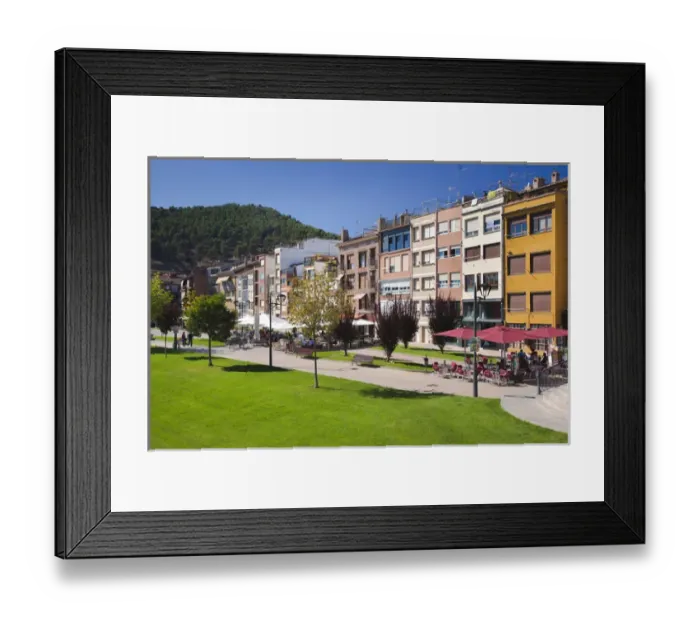 Framed Print : Spain, La Rioja Region, La Rioja Province, Najera, town view Framed Print : Spain, La Rioja Region, La Rioja Province, Najera, town view