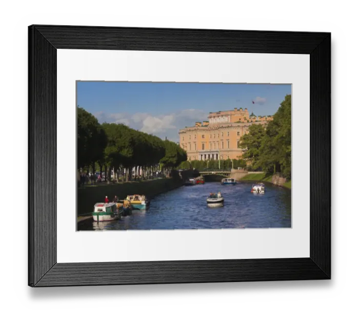 Framed Print : Russia, Saint Petersburg, Center, Mikhailovsky Castle on the Moyka River Framed Print : Russia, Saint Petersburg, Center, Mikhailovsky Castle on the Moyka River