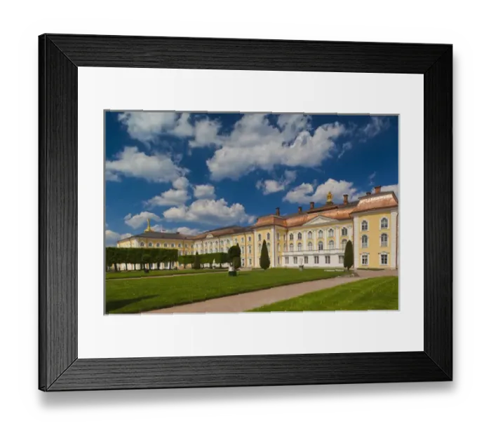 Framed Print : Russia, Saint Petersburg, Peterhof, Grand Palace