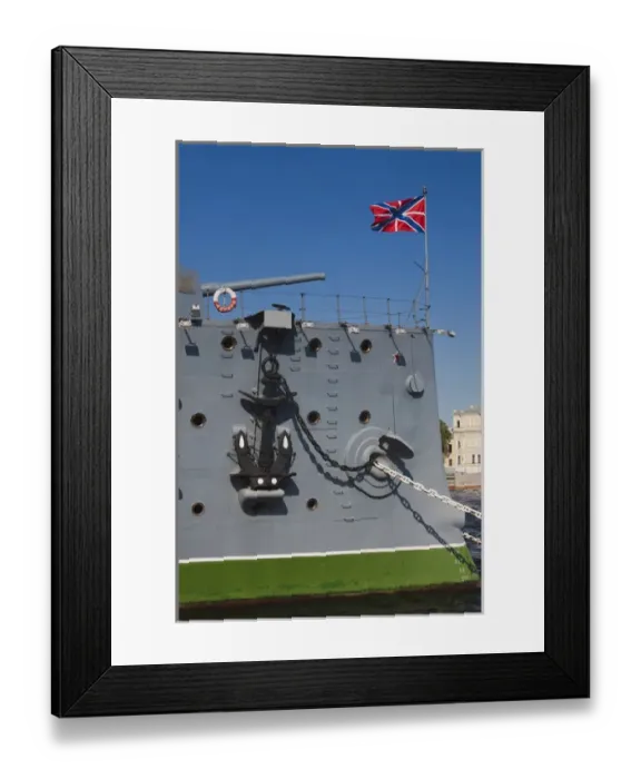 Framed Print : Russia, Saint Petersburg, Petrograd, Cruiser Aurora, fired the first shot of the October Revolution Framed Print : Russia, Saint Petersburg, Petrograd, Cruiser Aurora, fired the first shot of the October Revolution