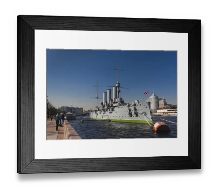 Framed Print : Russia, Saint Petersburg, Petrograd, Cruiser Aurora, fired the first shot of the October Revolution Framed Print : Russia, Saint Petersburg, Petrograd, Cruiser Aurora, fired the first shot of the October Revolution