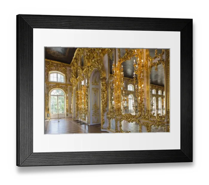 Framed Print : Russia, Saint Petersburg, Pushkin-Tsarskoye Selo, Catherine Palace, detail of Framed Print : Russia, Saint Petersburg, Pushkin-Tsarskoye Selo, Catherine Palace, detail of
