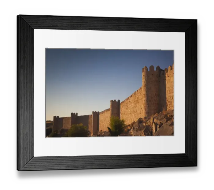 Framed Print : Spain, Castilla y Leon Region, Avila Province, Avila, Las Murallas, town walls, sunset Framed Print : Spain, Castilla y Leon Region, Avila Province, Avila, Las Murallas, town walls, sunset