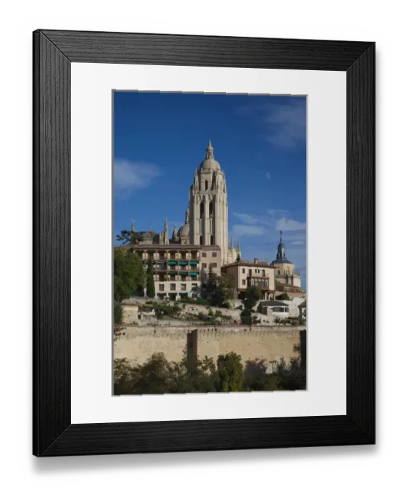 Framed Print : Spain, Castilla y Leon Region, Segovia Province, Segovia, town view with Segovia Framed Print : Spain, Castilla y Leon Region, Segovia Province, Segovia, town view with Segovia