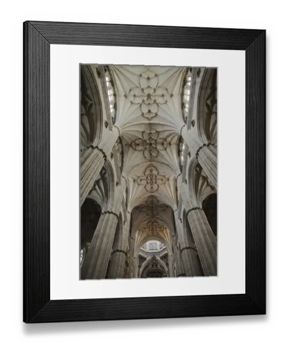 Framed Print : Spain, Castilla y Leon Region, Salamanca Province, Salamanca, Salamanca Cathedrals