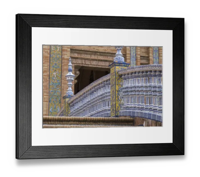 Framed Print : Spain, Andalusia, Seville. Plaza de Espana, built for the Ibero-American exposition in 1929 Framed Print : Spain, Andalusia, Seville. Plaza de Espana, built for the Ibero-American exposition in 1929