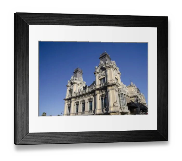 Framed Print : Spain, Catalunya, Barcelona. Port Vell, historic port area buildings