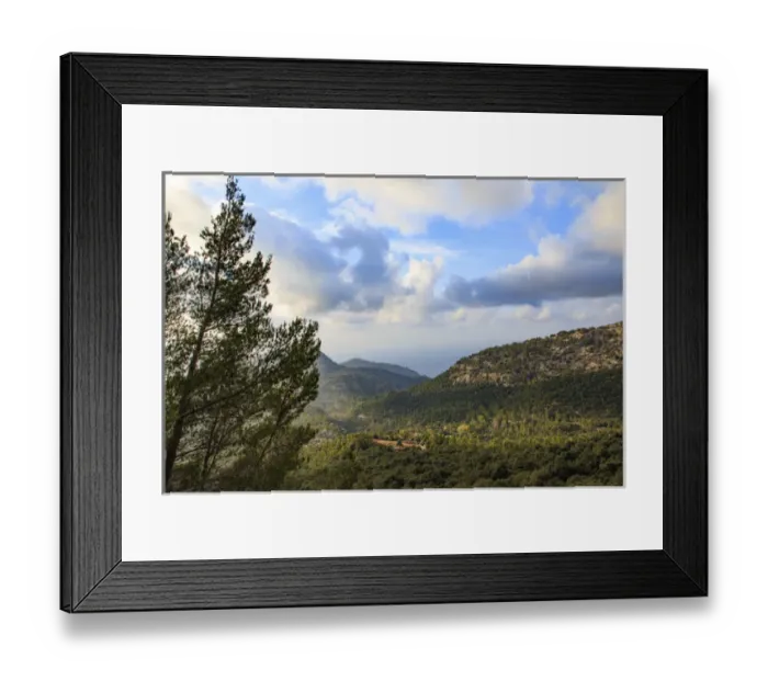 Framed Print : Europe, Spain, Balearic Islands, Mallorca, The Serra de Tramuntana mountains awarded