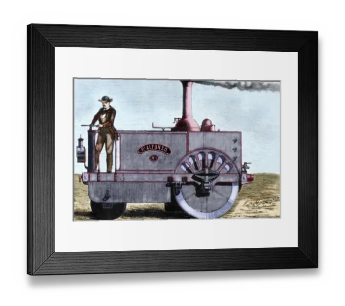 Framed Print : Spanish traction engine Alfonso by Pedro de Ribera
