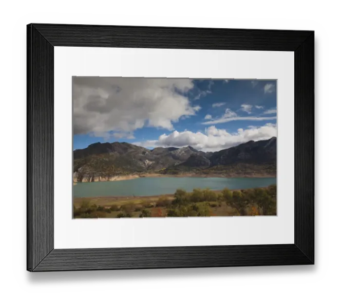 Framed Print : Spain, Castilla y Leon Region, Leon Province, Mirantes, landscape by the Embalse Framed Print : Spain, Castilla y Leon Region, Leon Province, Mirantes, landscape by the Embalse