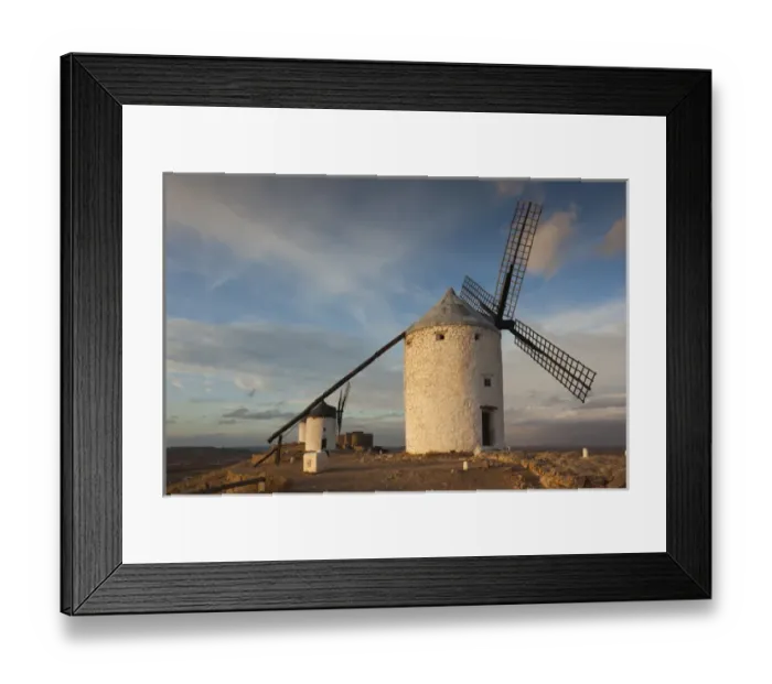 Framed Print : Spain, Castile-La Mancha Region, Toledo Province, La Mancha Area, Consuegra, antique
