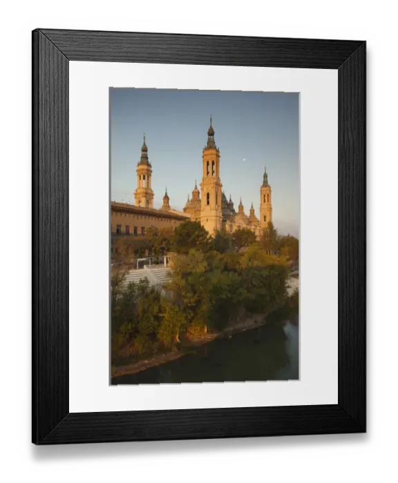 Framed Print : Spain, Aragon Region, Zaragoza Province, Zaragoza, Basilica de Nuestra Senora de Framed Print : Spain, Aragon Region, Zaragoza Province, Zaragoza, Basilica de Nuestra Senora de