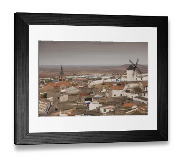 Framed Print : Spain, Castile-La Mancha Region, Ciudad Real Province, La Mancha Area, Campo de Criptana Framed Print : Spain, Castile-La Mancha Region, Ciudad Real Province, La Mancha Area, Campo de Criptana