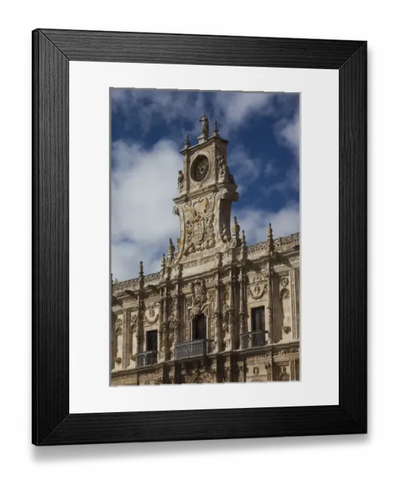 Framed Print : Spain, Castilla y Leon Region, Leon Province, Leon, Convento de San Marcos, former convent