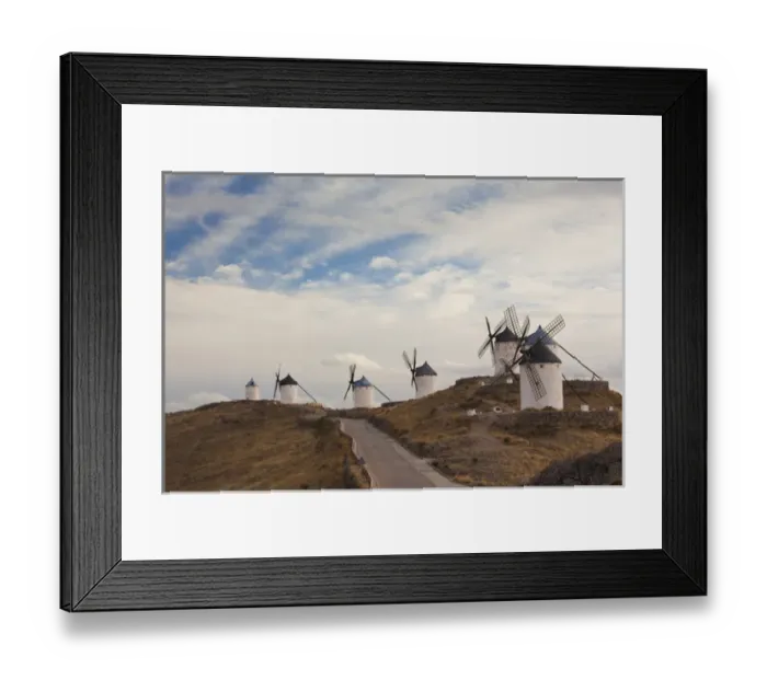 Framed Print : Spain, Castile-La Mancha Region, Toledo Province, La Mancha Area, Consuegra, antique