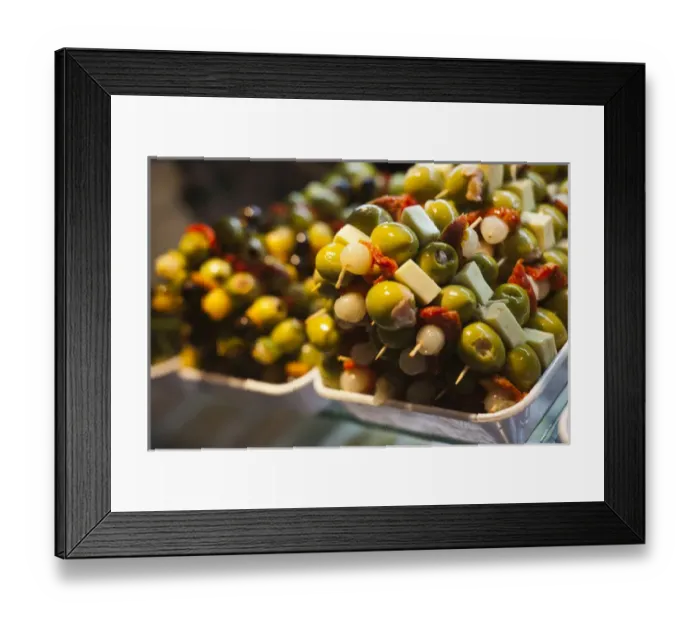 Framed Print : Spain, Madrid, Plaza de San Miguel, Mercado de San Miguel, artisan food marketplace