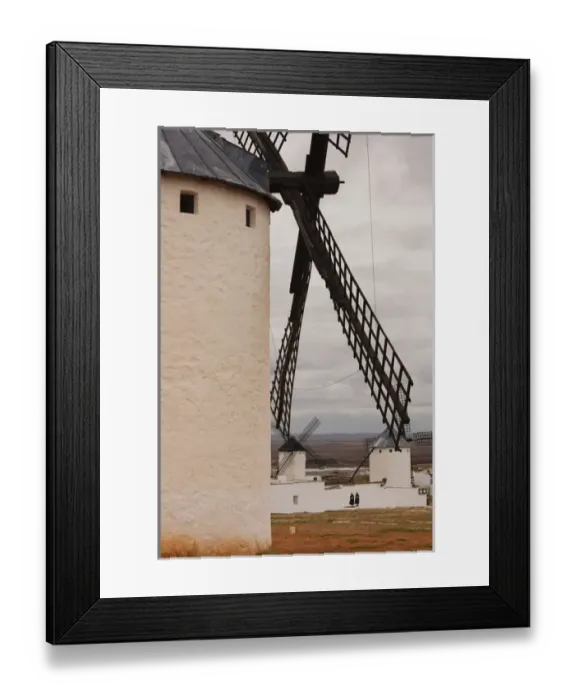 Framed Print : Spain, Castile-La Mancha Region, Ciudad Real Province, La Mancha Area, Campo de Criptana