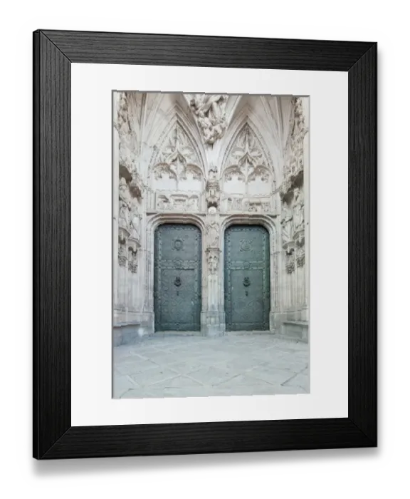 Framed Print : Europe, Spain, Toledo, Toledo Cathedral Door Framed Print : Europe, Spain, Toledo, Toledo Cathedral Door