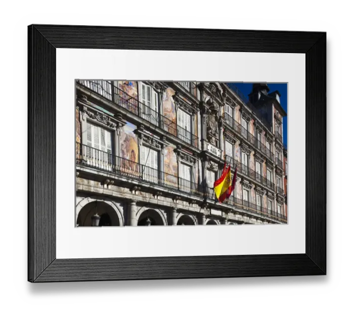 Framed Print : Spain, Madrid, Centro Area, Plaza Mayor, building detail Framed Print : Spain, Madrid, Centro Area, Plaza Mayor, building detail