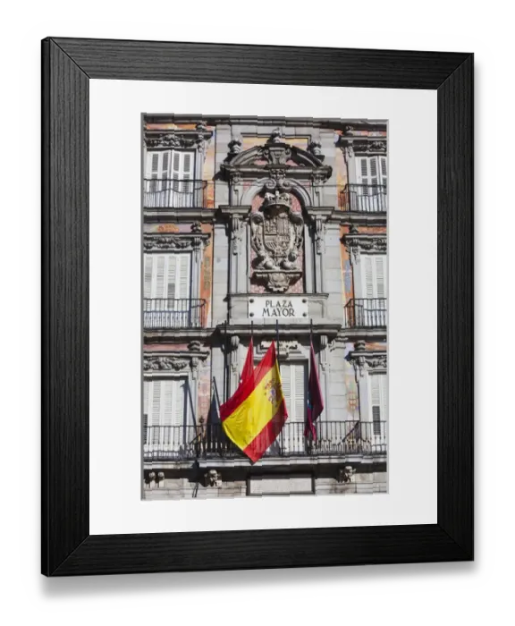 Framed Print : Spain, Madrid, Centro Area, Plaza Mayor, building detail Framed Print : Spain, Madrid, Centro Area, Plaza Mayor, building detail