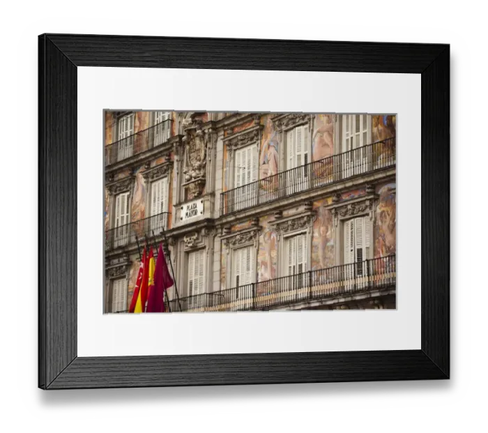 Framed Print : Spain, Madrid, Centro Area, Plaza Mayor, building detail Framed Print : Spain, Madrid, Centro Area, Plaza Mayor, building detail