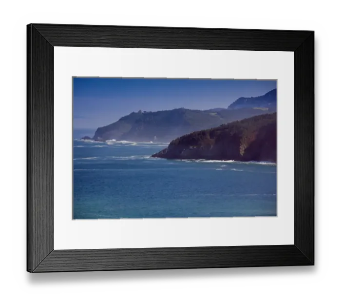 Framed Print : Spain, Basque Country Region, Vizcaya Province, Elantxobe, view of the Basque coast