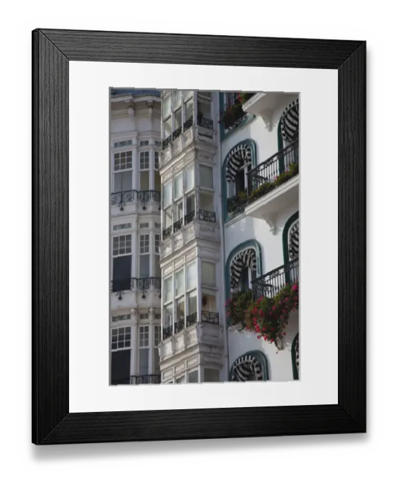 Framed Print : Spain, Cantabria Region, Cantabria Province, Castro-Urdiales, harborfront buildings Framed Print : Spain, Cantabria Region, Cantabria Province, Castro-Urdiales, harborfront buildings