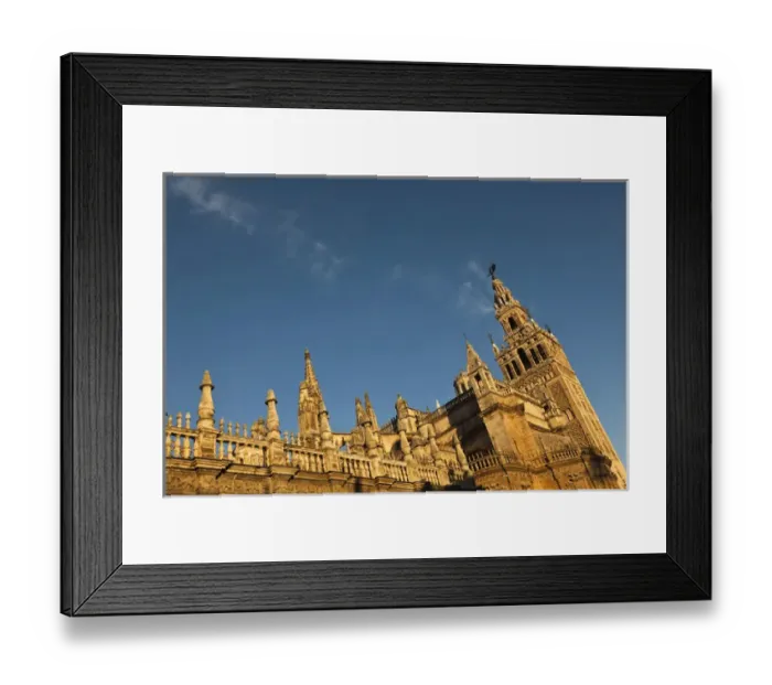 Framed Print : Spain, Andalucia Region, Seville Province, Seville, Cathedral, Giralda tower, sunrise Framed Print : Spain, Andalucia Region, Seville Province, Seville, Cathedral, Giralda tower, sunrise