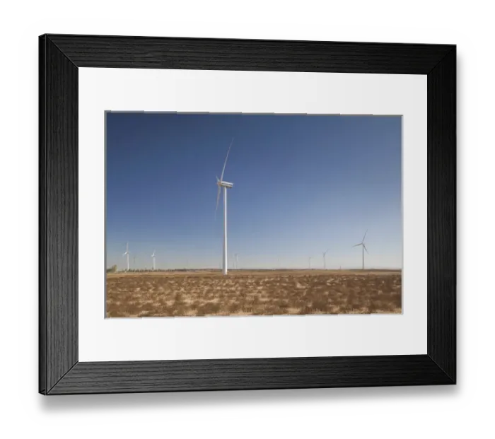 Framed Print : Spain, Aragon Region, Zaragoza Province, Gallur, modern windmills Framed Print : Spain, Aragon Region, Zaragoza Province, Gallur, modern windmills