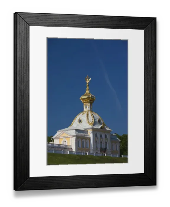 Framed Print : Russia, Saint Petersburg, Peterhof, Grand Palace