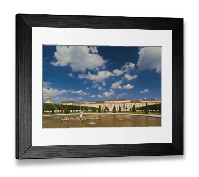Framed Print : Russia, Saint Petersburg, Peterhof, Grand Palace Framed Print : Russia, Saint Petersburg, Peterhof, Grand Palace