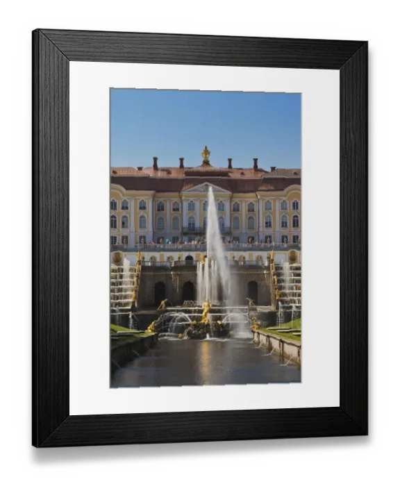 Framed Print : Russia, Saint Petersburg, Peterhof, Grand Palace Framed Print : Russia, Saint Petersburg, Peterhof, Grand Palace