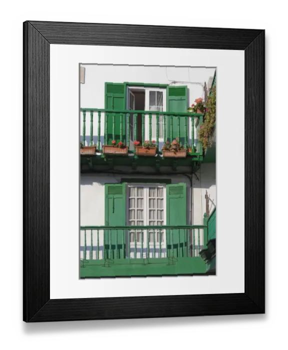 Framed Print : Spain, Basque Country Region, Guipuzcoa Province, Hondarribia, La Marina, old fishermen s Framed Print : Spain, Basque Country Region, Guipuzcoa Province, Hondarribia, La Marina, old fishermen s