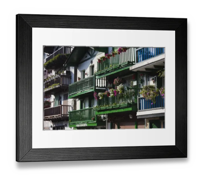 Framed Print : Spain, Basque Country Region, Guipuzcoa Province, Hondarribia, La Marina, old fishermen s Framed Print : Spain, Basque Country Region, Guipuzcoa Province, Hondarribia, La Marina, old fishermen s
