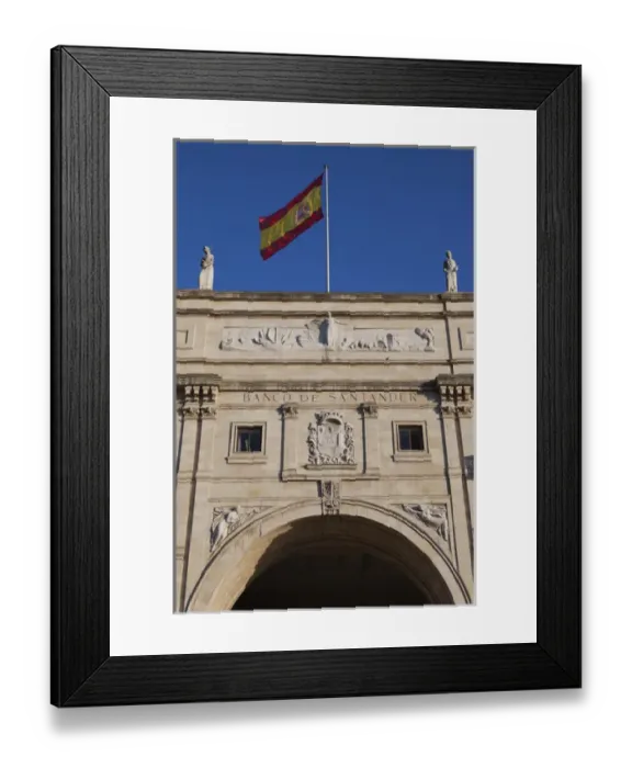 Framed Print : Spain, Cantabria Region, Cantabria Province, Santander, detail of the original Banco Framed Print : Spain, Cantabria Region, Cantabria Province, Santander, detail of the original Banco