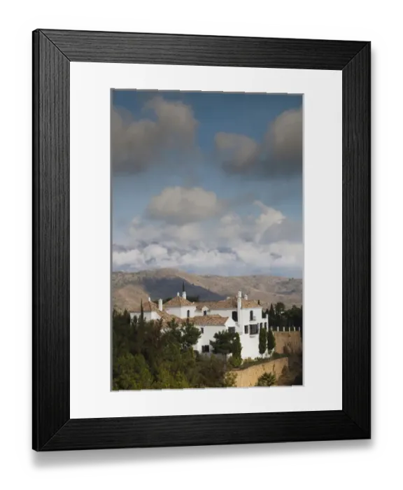 Framed Print : Spain, Andalucia Region, Malaga Province, Marbella-area, view of vacation villas Framed Print : Spain, Andalucia Region, Malaga Province, Marbella-area, view of vacation villas
