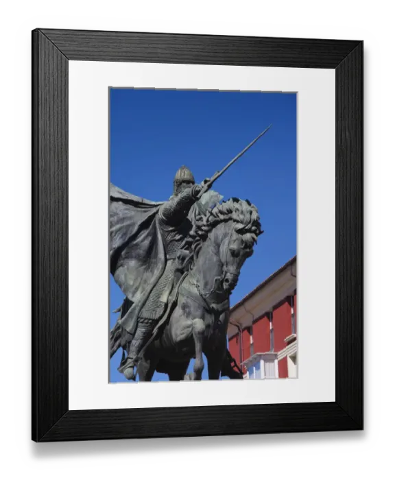 Framed Print : Spain, Castilla y Leon Region, Burgos Province, Burgos, statue of El Cid Framed Print : Spain, Castilla y Leon Region, Burgos Province, Burgos, statue of El Cid