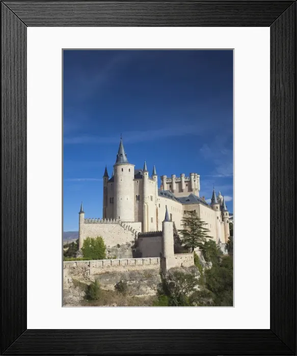 Framed Print : Spain, Castilla y Leon Region, Segovia Province, Segovia, The Alcazar