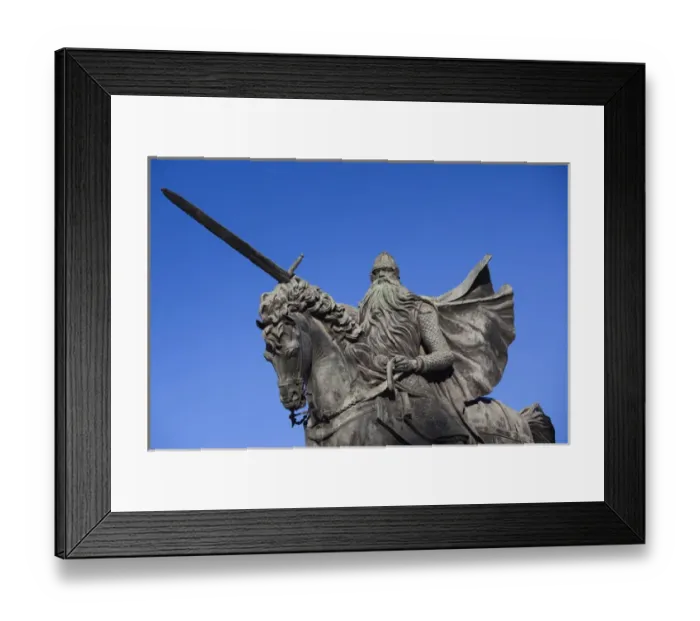 Framed Print : Spain, Castilla y Leon Region, Burgos Province, Burgos, statue of El Cid Framed Print : Spain, Castilla y Leon Region, Burgos Province, Burgos, statue of El Cid