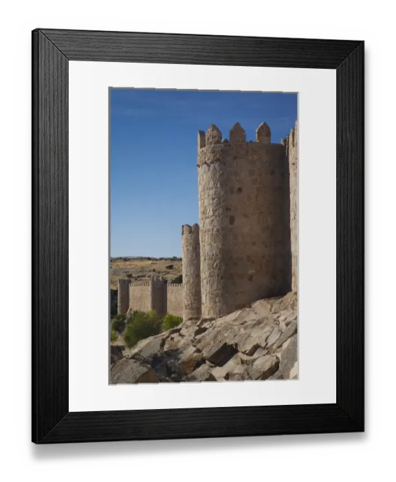 Framed Print : Spain, Castilla y Leon Region, Avila Province, Avila, Las Murallas, town walls Framed Print : Spain, Castilla y Leon Region, Avila Province, Avila, Las Murallas, town walls
