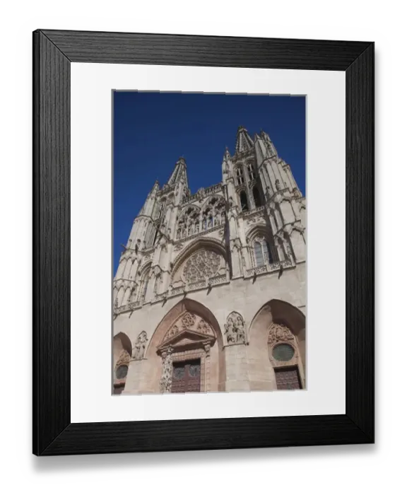 Framed Print : Spain, Castilla y Leon Region, Burgos Province, Burgos, Burgos Cathedral