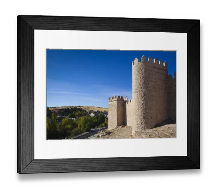 Framed Print : Spain, Castilla y Leon Region, Avila Province, Avila, Las Murallas, town walls Framed Print : Spain, Castilla y Leon Region, Avila Province, Avila, Las Murallas, town walls
