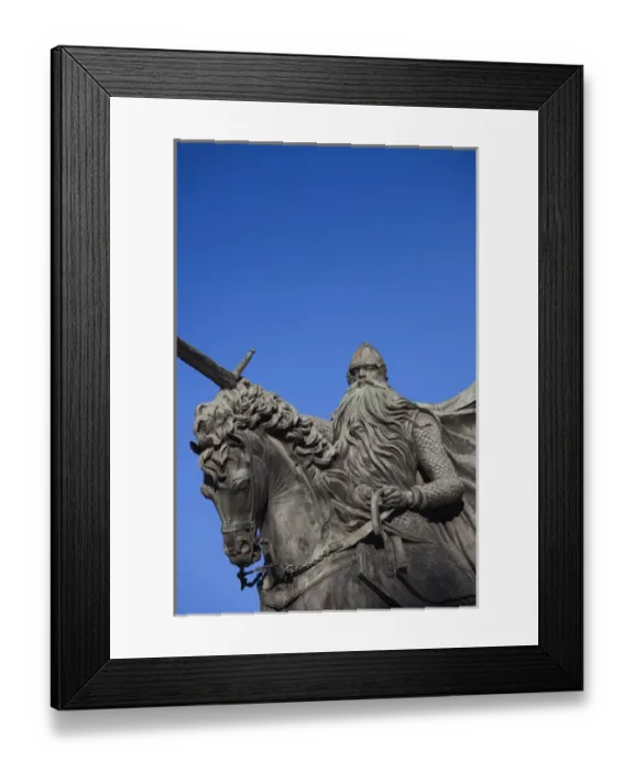 Framed Print : Spain, Castilla y Leon Region, Burgos Province, Burgos, statue of El Cid Framed Print : Spain, Castilla y Leon Region, Burgos Province, Burgos, statue of El Cid