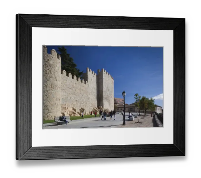 Framed Print : Spain, Castilla y Leon Region, Avila Province, Avila, Las Murallas, town walls Framed Print : Spain, Castilla y Leon Region, Avila Province, Avila, Las Murallas, town walls