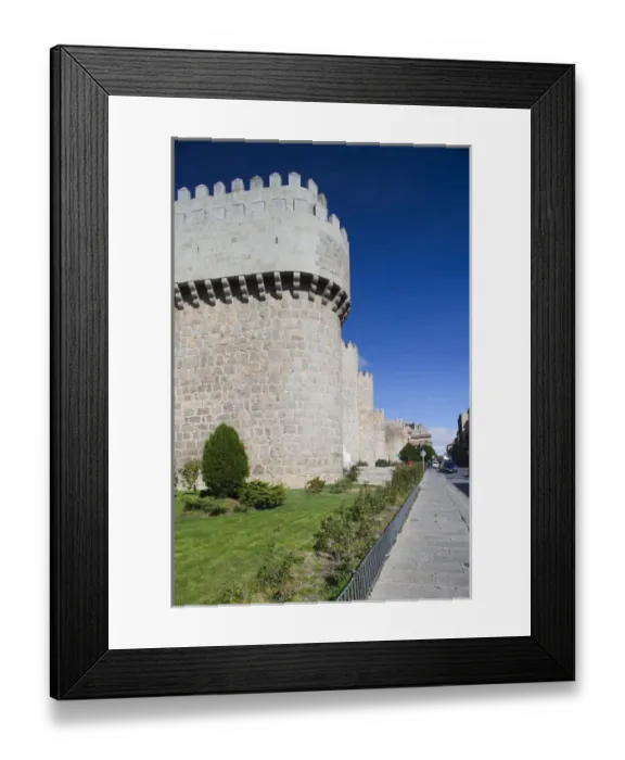 Framed Print : Spain, Castilla y Leon Region, Avila Province, Avila, Las Murallas, town walls Framed Print : Spain, Castilla y Leon Region, Avila Province, Avila, Las Murallas, town walls
