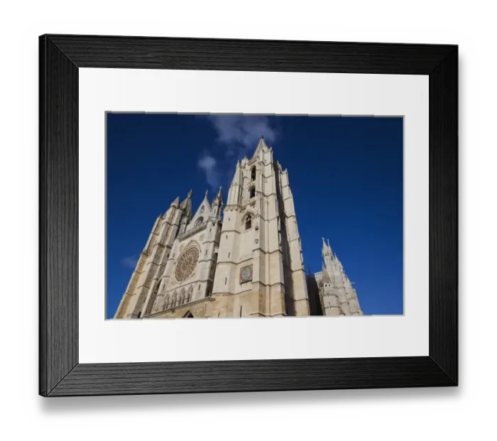 Framed Print : Spain, Castilla y Leon Region, Leon Province, Leon, Catedral de Leon, cathedral Framed Print : Spain, Castilla y Leon Region, Leon Province, Leon, Catedral de Leon, cathedral