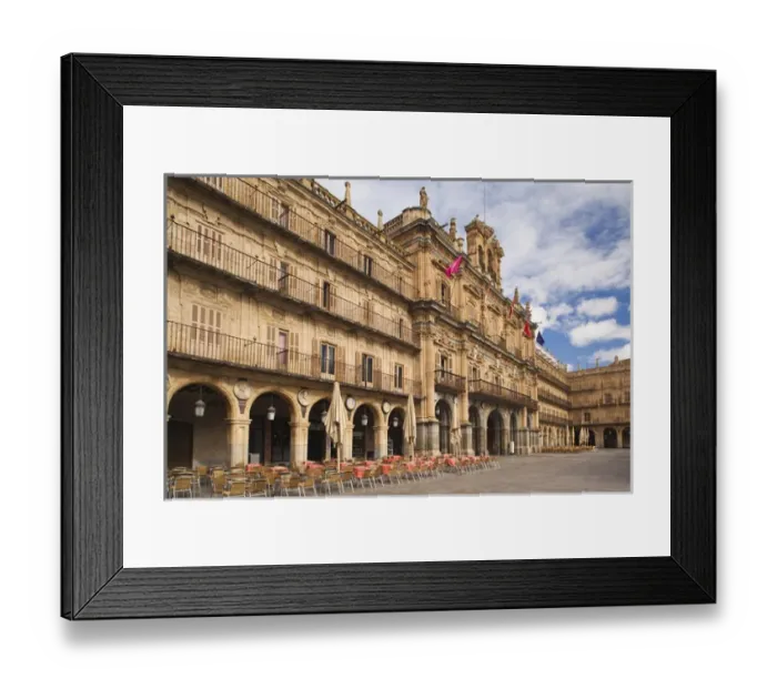Framed Print : Spain, Castilla y Leon Region, Salamanca Province, Salamanca, Plaza Mayor, town hall Framed Print : Spain, Castilla y Leon Region, Salamanca Province, Salamanca, Plaza Mayor, town hall